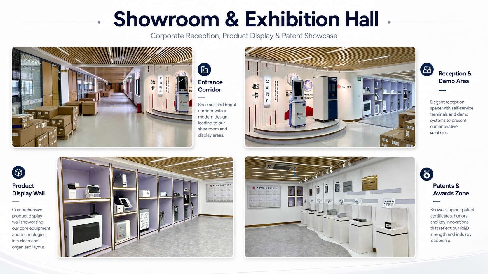 CHIKA product showroom for plastic metal and assembly manufacturing examples